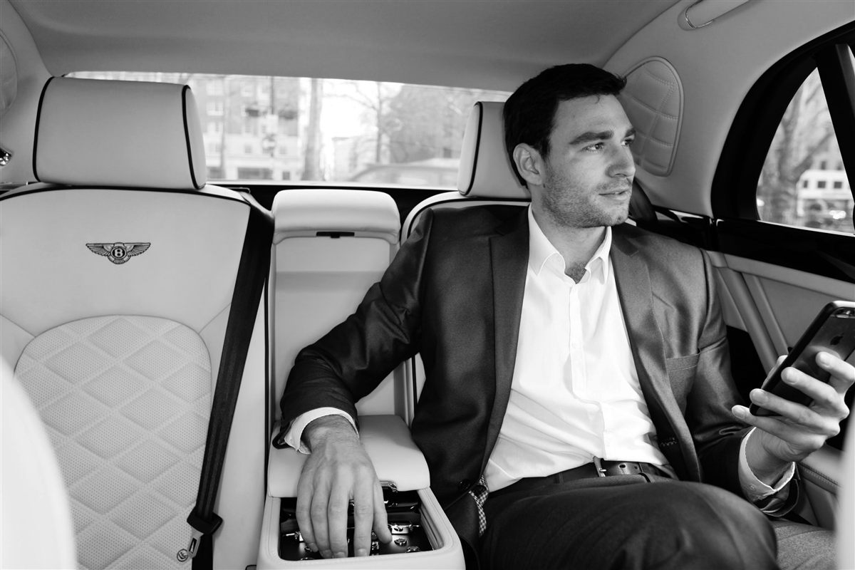 Chauffeur-driven Bentley Mulsanne