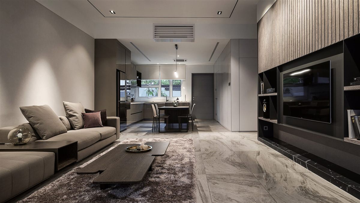 Contemporary luxury living-room interior